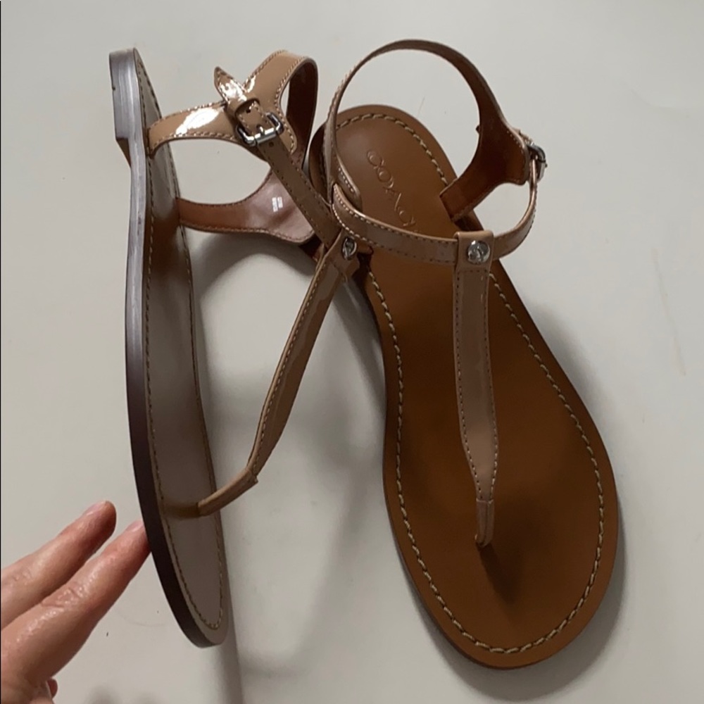 COACH Leila leather sandals - Picture 5 of 7